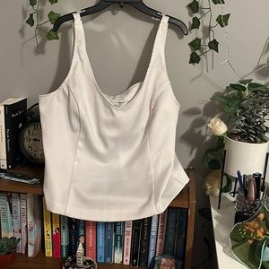 Corset Style Zip Up Tank